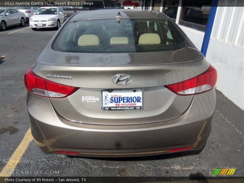 Desert Bronze / Beige 2013 Hyundai Elantra GLS