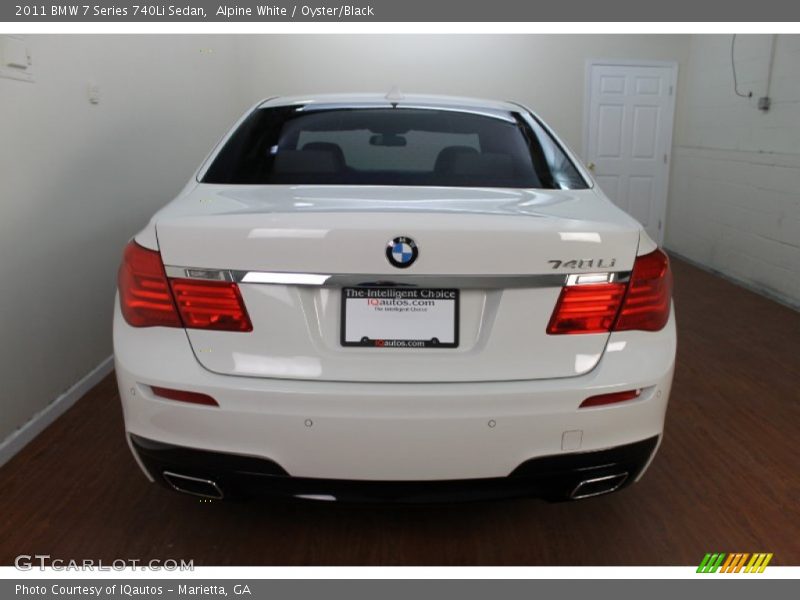 Alpine White / Oyster/Black 2011 BMW 7 Series 740Li Sedan
