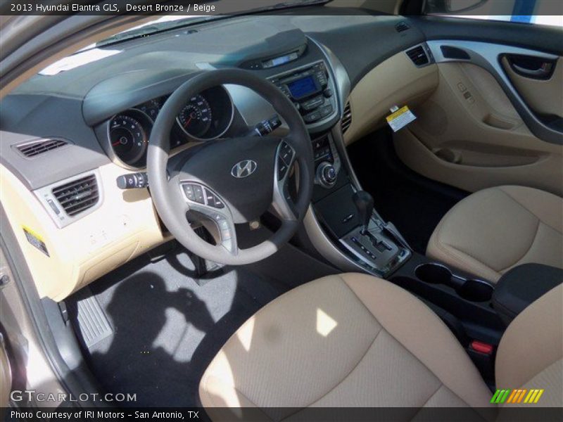 Desert Bronze / Beige 2013 Hyundai Elantra GLS
