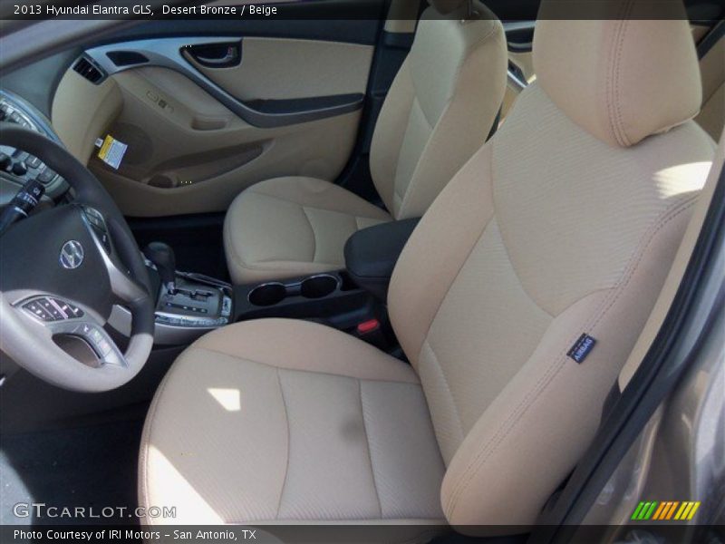 Desert Bronze / Beige 2013 Hyundai Elantra GLS