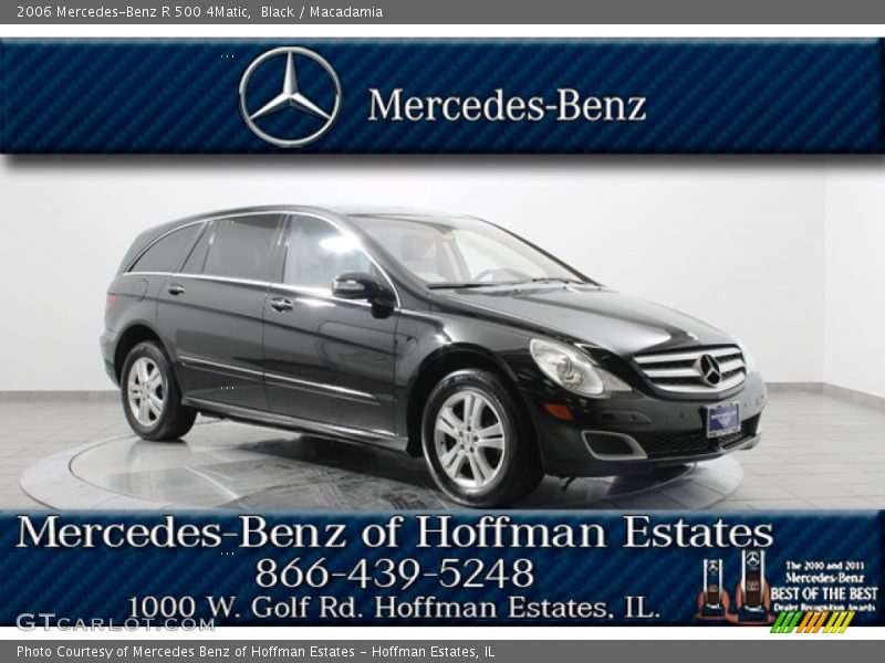 Black / Macadamia 2006 Mercedes-Benz R 500 4Matic