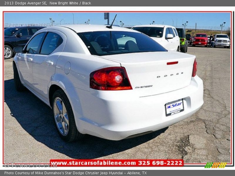 New Bright White / Black 2013 Dodge Avenger SE