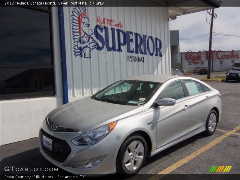 Silver Frost Metallic / Gray 2012 Hyundai Sonata Hybrid