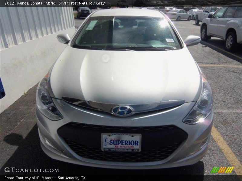 Silver Frost Metallic / Gray 2012 Hyundai Sonata Hybrid