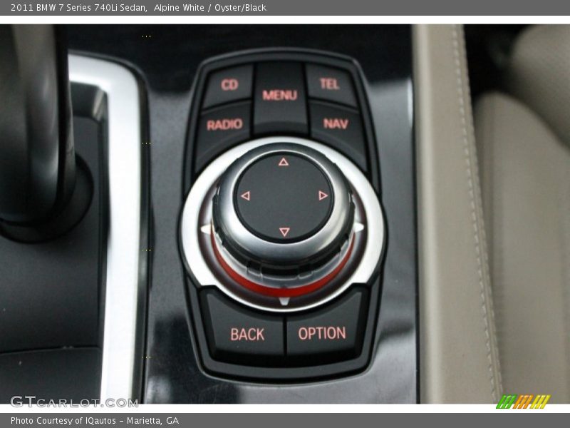 Controls of 2011 7 Series 740Li Sedan
