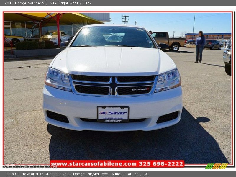 New Bright White / Black 2013 Dodge Avenger SE