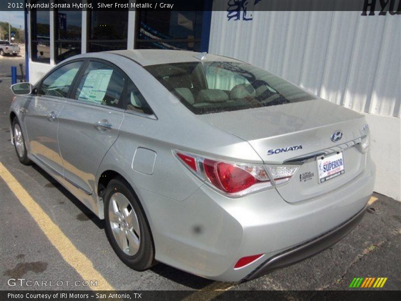 Silver Frost Metallic / Gray 2012 Hyundai Sonata Hybrid