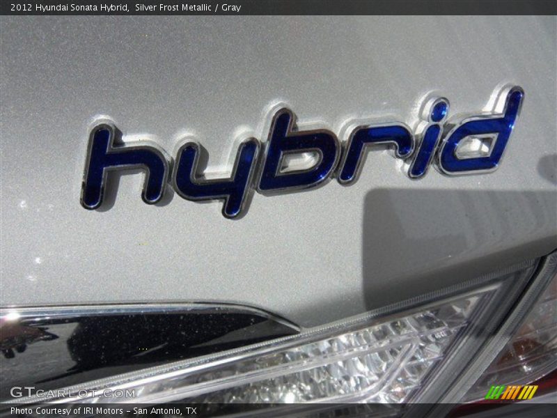 Silver Frost Metallic / Gray 2012 Hyundai Sonata Hybrid