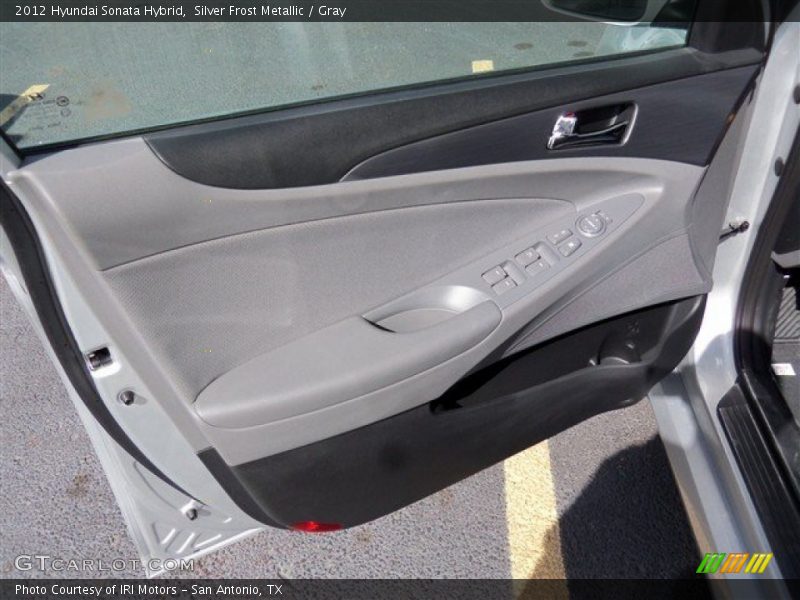 Silver Frost Metallic / Gray 2012 Hyundai Sonata Hybrid