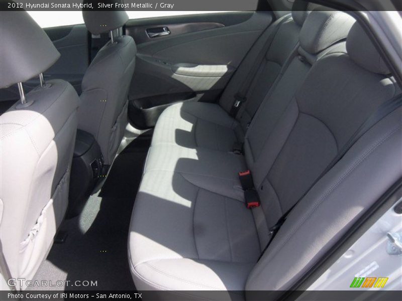Silver Frost Metallic / Gray 2012 Hyundai Sonata Hybrid