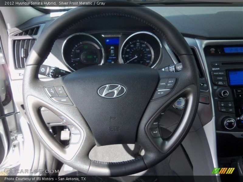 Silver Frost Metallic / Gray 2012 Hyundai Sonata Hybrid
