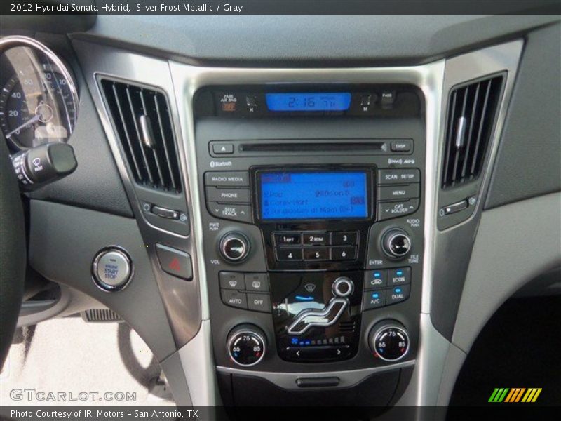 Silver Frost Metallic / Gray 2012 Hyundai Sonata Hybrid