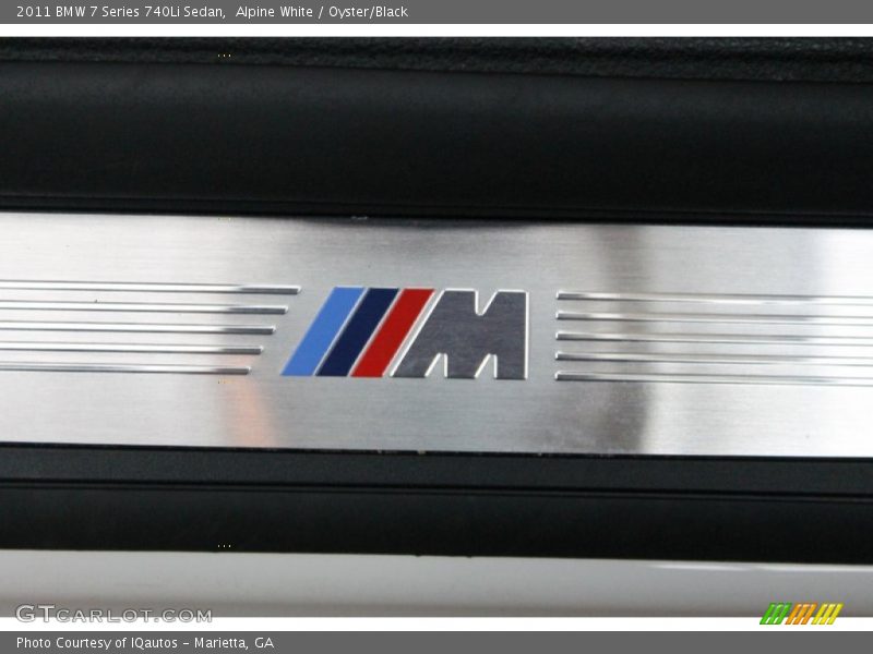 Alpine White / Oyster/Black 2011 BMW 7 Series 740Li Sedan
