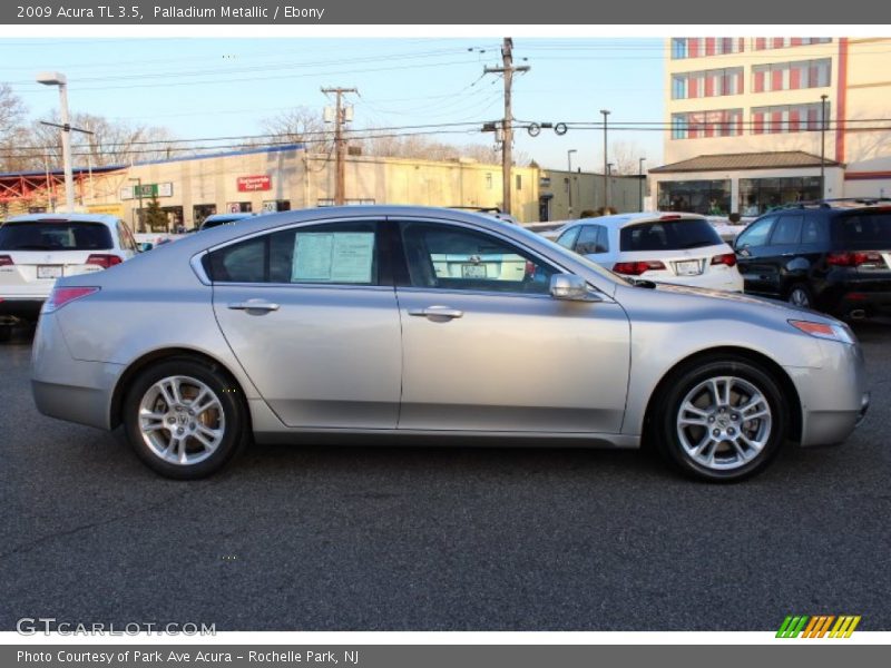Palladium Metallic / Ebony 2009 Acura TL 3.5