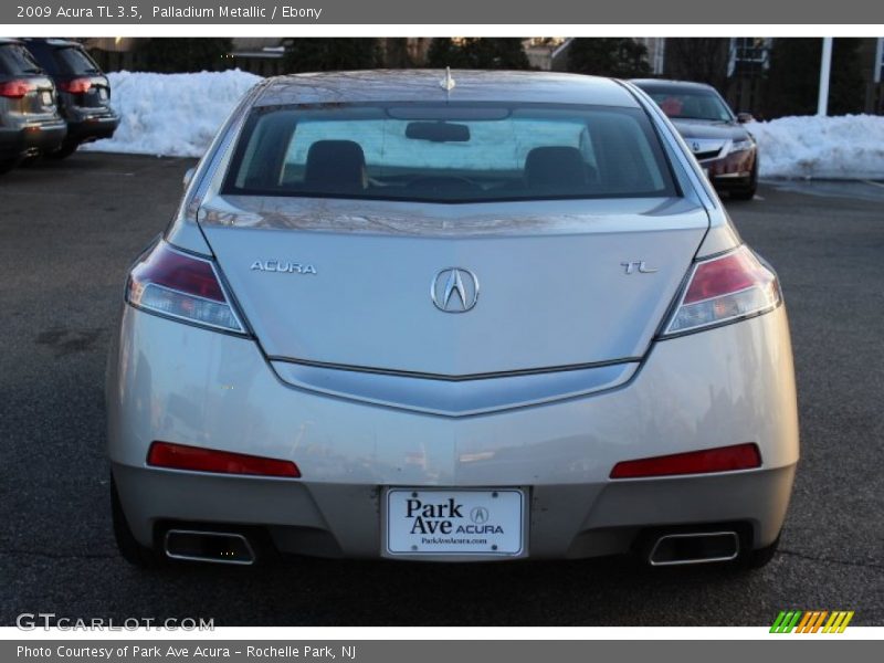 Palladium Metallic / Ebony 2009 Acura TL 3.5