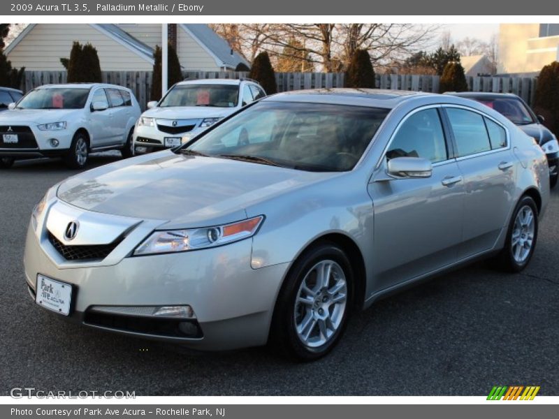 Palladium Metallic / Ebony 2009 Acura TL 3.5