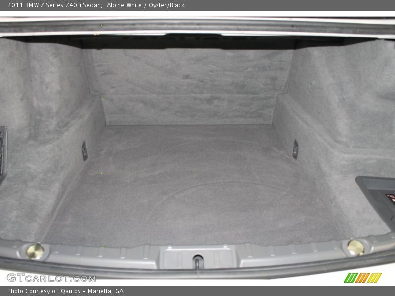  2011 7 Series 740Li Sedan Trunk