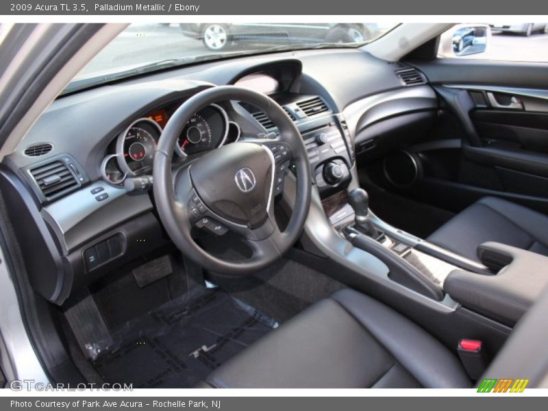 Palladium Metallic / Ebony 2009 Acura TL 3.5
