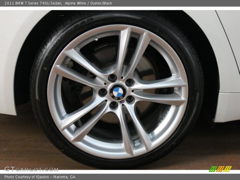 Alpine White / Oyster/Black 2011 BMW 7 Series 740Li Sedan