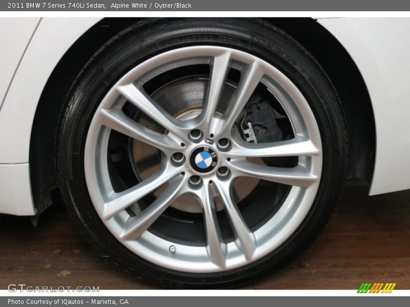 Alpine White / Oyster/Black 2011 BMW 7 Series 740Li Sedan