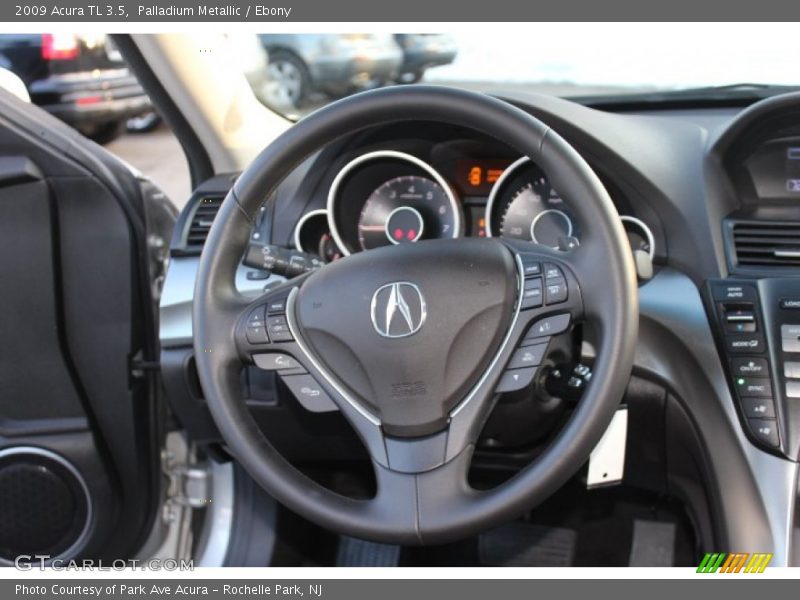 Palladium Metallic / Ebony 2009 Acura TL 3.5