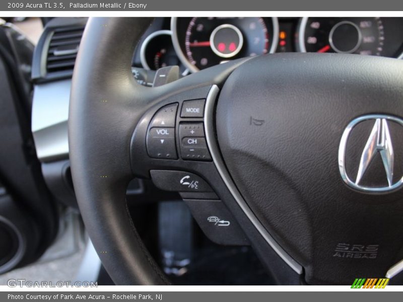 Palladium Metallic / Ebony 2009 Acura TL 3.5