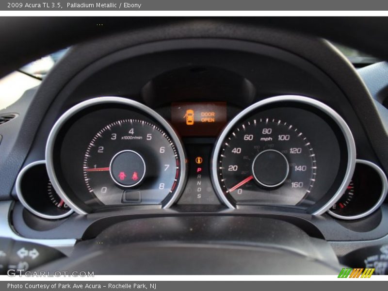Palladium Metallic / Ebony 2009 Acura TL 3.5