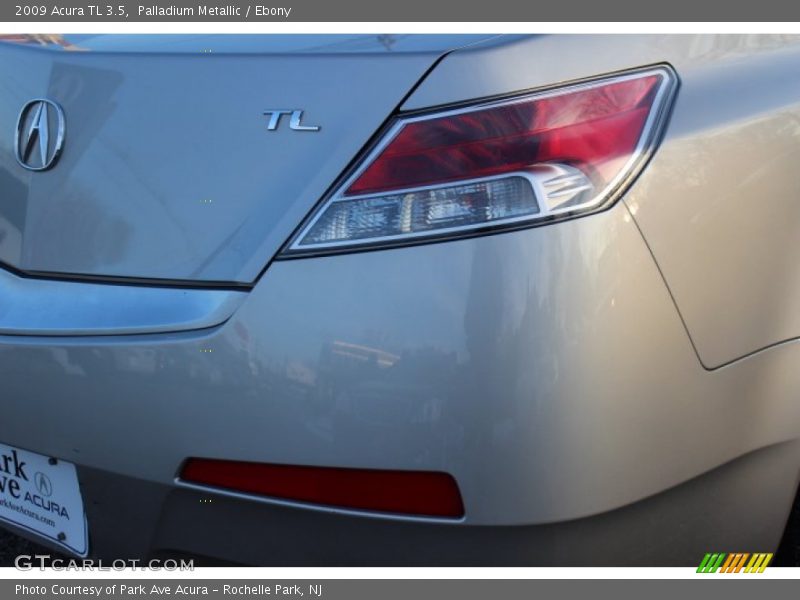 Palladium Metallic / Ebony 2009 Acura TL 3.5