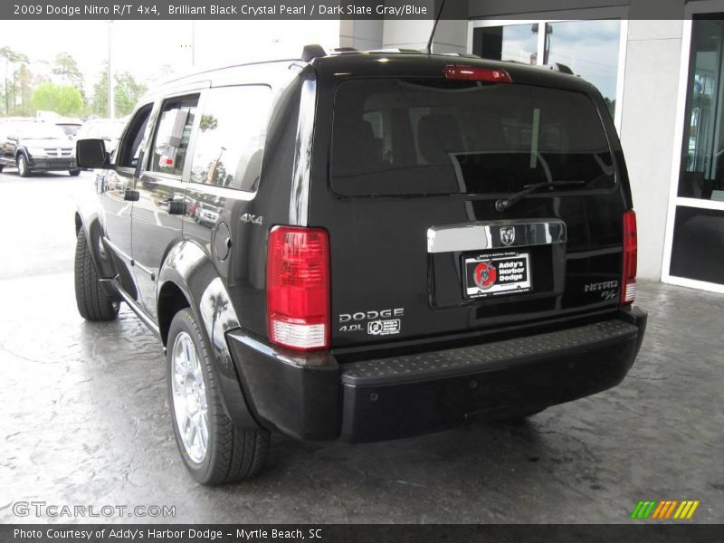 Brilliant Black Crystal Pearl / Dark Slate Gray/Blue 2009 Dodge Nitro R/T 4x4