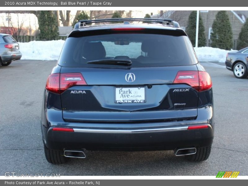 Bali Blue Pearl / Taupe Gray 2010 Acura MDX Technology