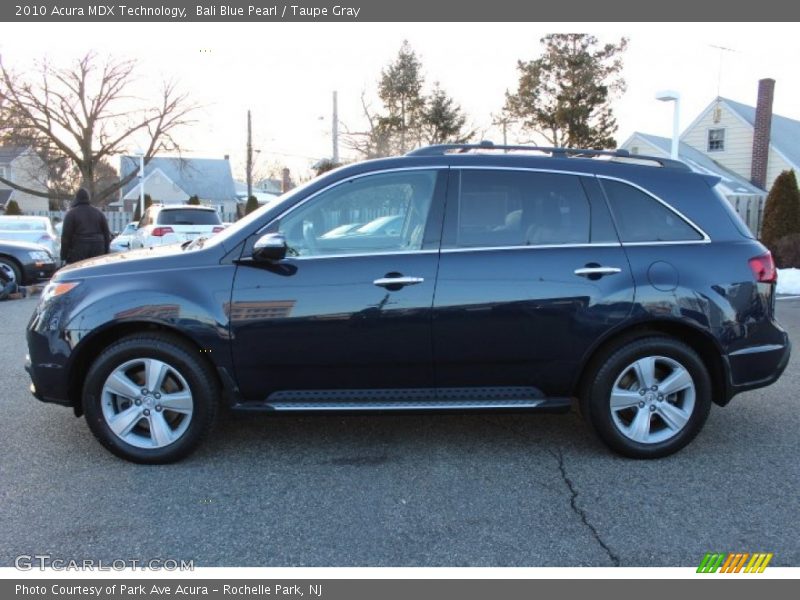 Bali Blue Pearl / Taupe Gray 2010 Acura MDX Technology