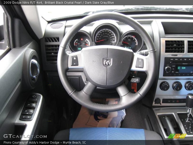 Brilliant Black Crystal Pearl / Dark Slate Gray/Blue 2009 Dodge Nitro R/T 4x4