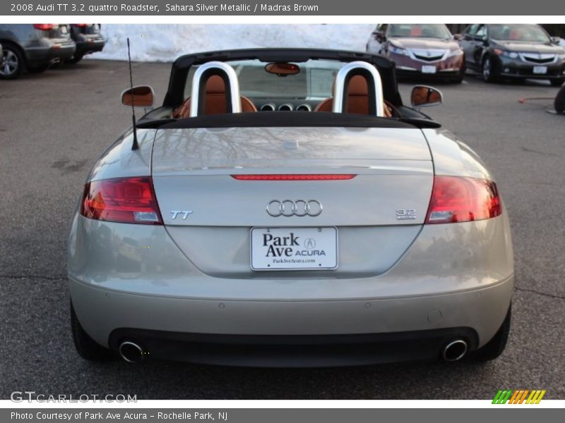 Sahara Silver Metallic / Madras Brown 2008 Audi TT 3.2 quattro Roadster