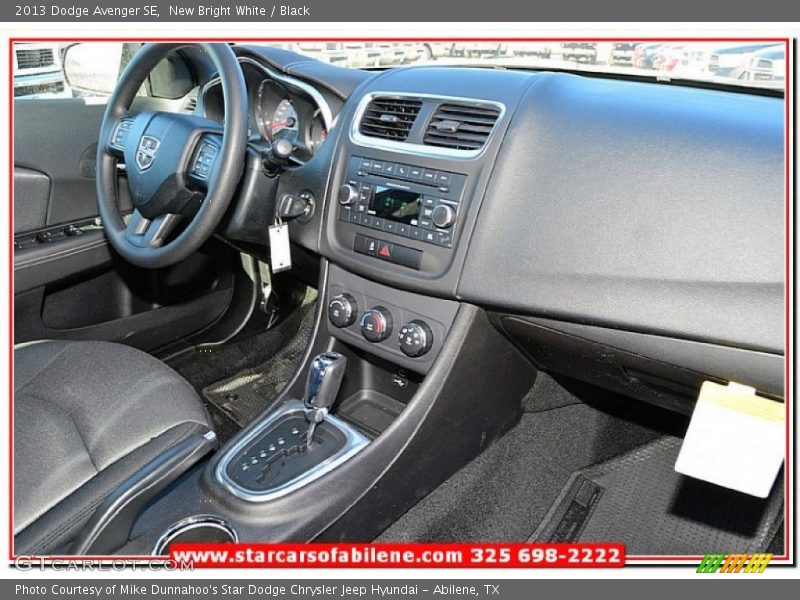 New Bright White / Black 2013 Dodge Avenger SE