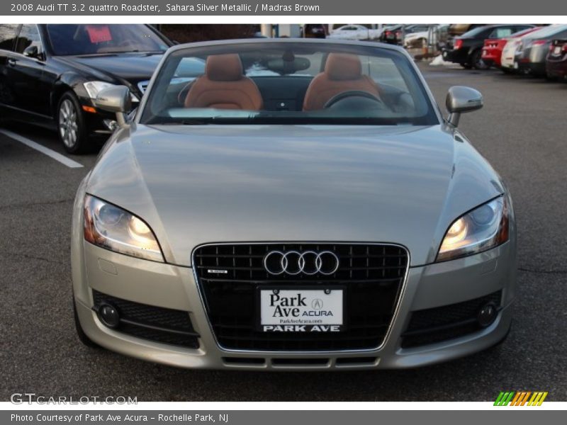 Sahara Silver Metallic / Madras Brown 2008 Audi TT 3.2 quattro Roadster