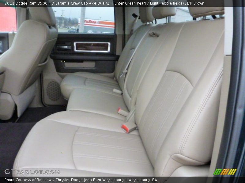 Rear Seat of 2011 Ram 3500 HD Laramie Crew Cab 4x4 Dually