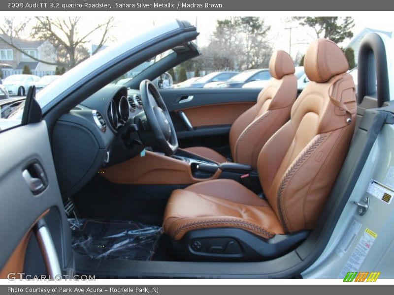 Sahara Silver Metallic / Madras Brown 2008 Audi TT 3.2 quattro Roadster