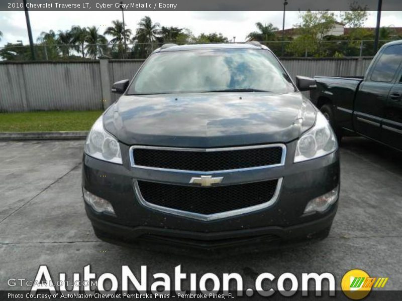 Cyber Gray Metallic / Ebony 2010 Chevrolet Traverse LT