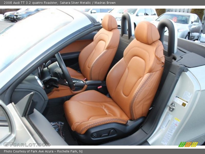 Sahara Silver Metallic / Madras Brown 2008 Audi TT 3.2 quattro Roadster