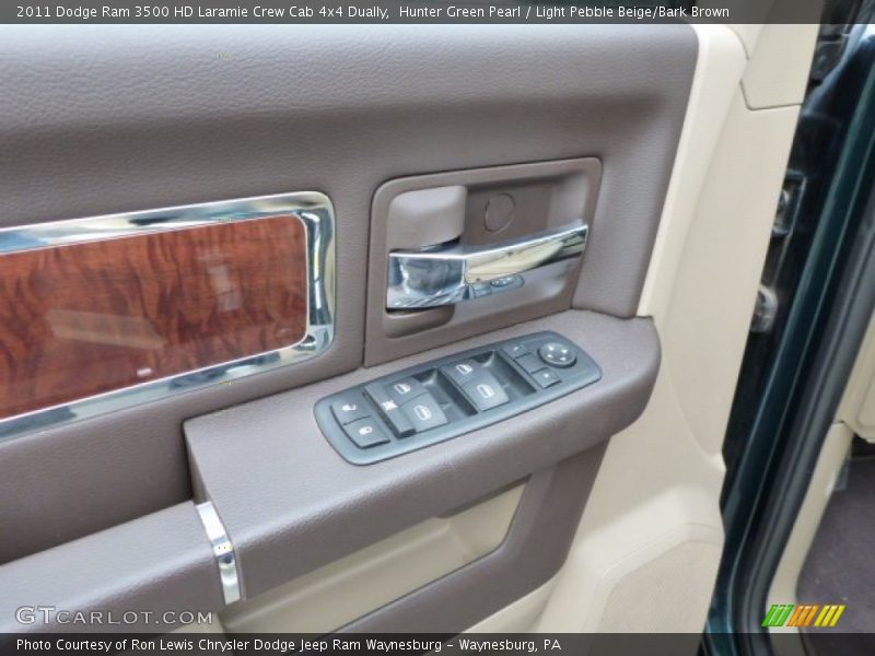 Hunter Green Pearl / Light Pebble Beige/Bark Brown 2011 Dodge Ram 3500 HD Laramie Crew Cab 4x4 Dually