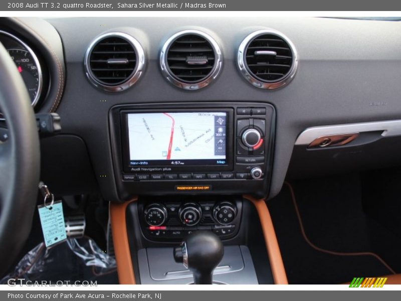 Sahara Silver Metallic / Madras Brown 2008 Audi TT 3.2 quattro Roadster