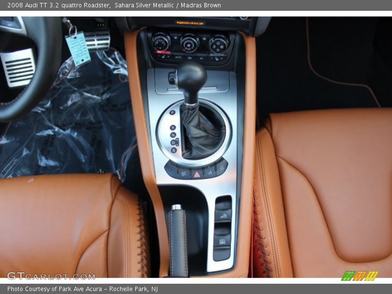 Sahara Silver Metallic / Madras Brown 2008 Audi TT 3.2 quattro Roadster