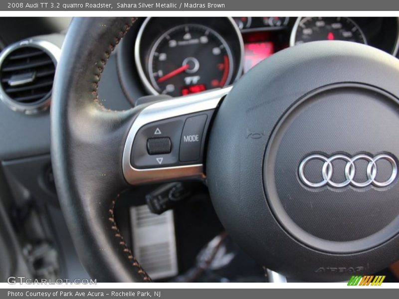 Sahara Silver Metallic / Madras Brown 2008 Audi TT 3.2 quattro Roadster