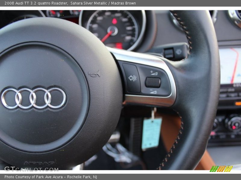 Sahara Silver Metallic / Madras Brown 2008 Audi TT 3.2 quattro Roadster