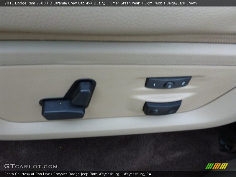 Hunter Green Pearl / Light Pebble Beige/Bark Brown 2011 Dodge Ram 3500 HD Laramie Crew Cab 4x4 Dually