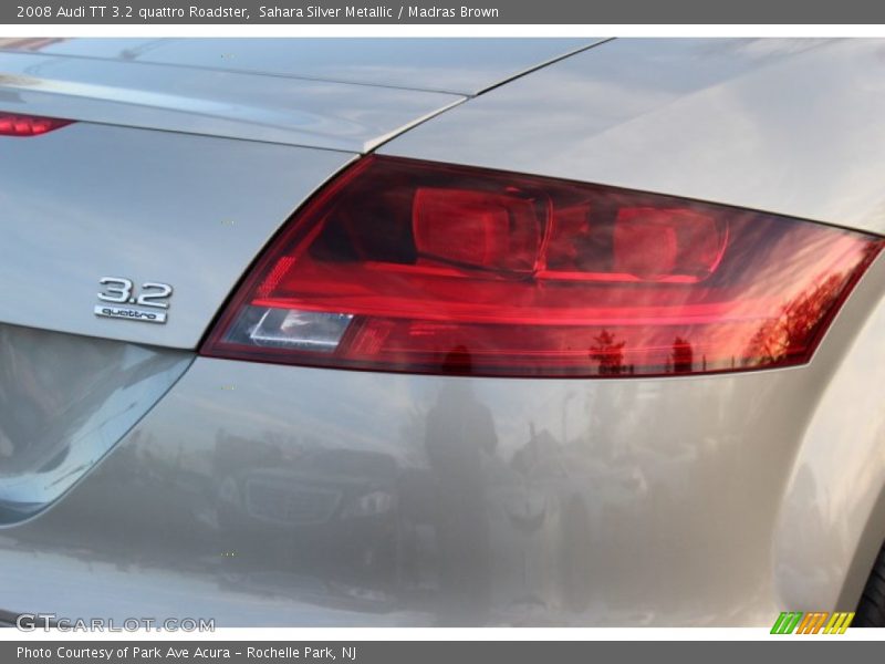 Sahara Silver Metallic / Madras Brown 2008 Audi TT 3.2 quattro Roadster