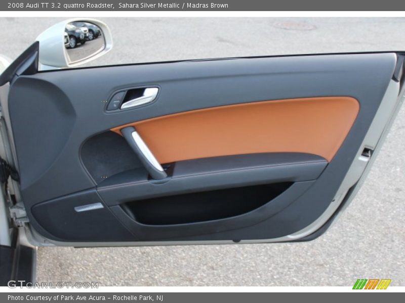 Sahara Silver Metallic / Madras Brown 2008 Audi TT 3.2 quattro Roadster