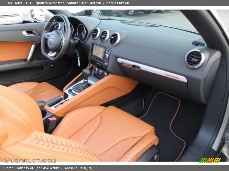 Sahara Silver Metallic / Madras Brown 2008 Audi TT 3.2 quattro Roadster