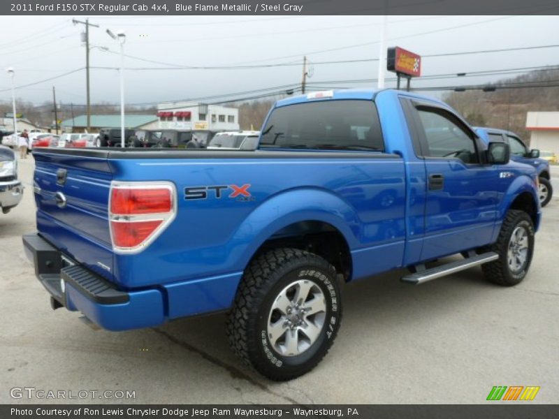 Blue Flame Metallic / Steel Gray 2011 Ford F150 STX Regular Cab 4x4