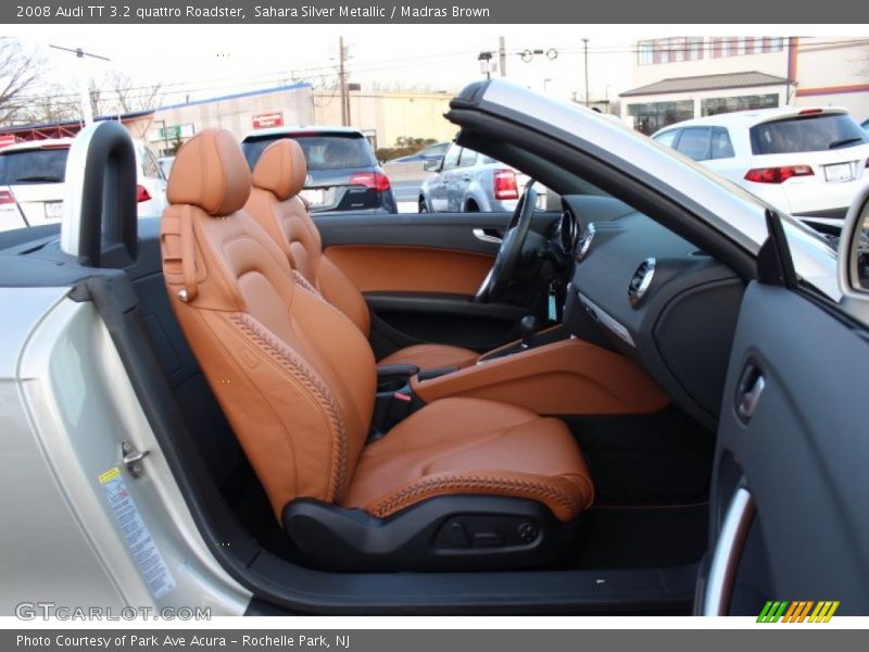 Sahara Silver Metallic / Madras Brown 2008 Audi TT 3.2 quattro Roadster